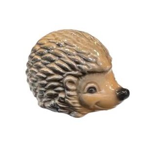 Goebel Brown and Black Hedgehog Ceramic Figurine